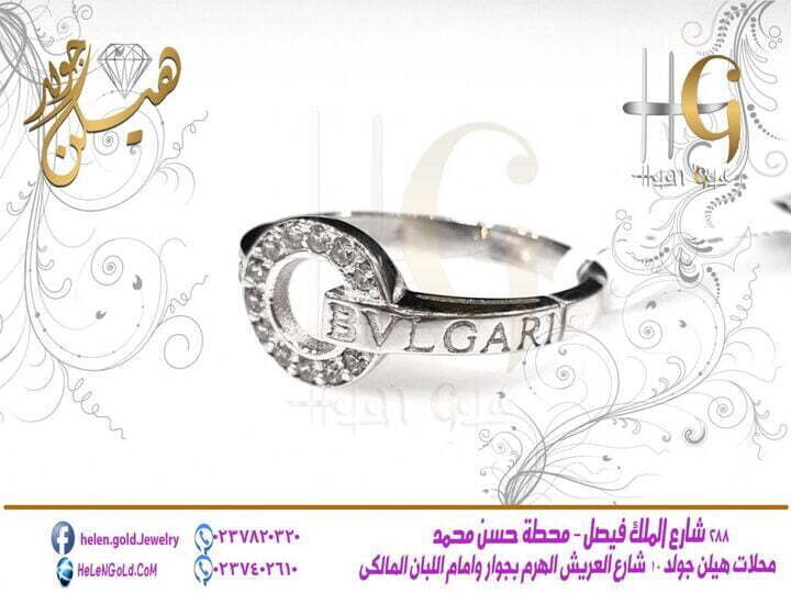 خاتم – خواتم ring  اللون : ابيض العيار : 18 الوزن تقريبا : 3 جرام