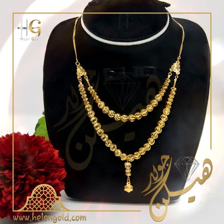 ? نوع الموديل : كولية عقد سبحة كريستال 2 دور ✨ العيار : 21 ⚖️ الوزن تقريبا : 31 جرام تقريبا 14 ? نوع الموديل : كولية عقد سبحة كريستال 2 دور ✨ العيار : 21 ⚖️ الوزن تقريبا : 31 جرام تقريبا